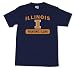 Illinois Fighting Illini 100-Percent Cotton School Spirit Short Sleeve T-Shirt