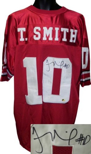 Troy Smith Signed Ohio State Buckeyes Red Jersey