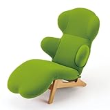 リクライニングチェア HUG LOUNGE CHAIR-W(ハグラウンジチェア ウッド):グリーン