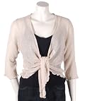 3/4 Sleeve Lacy Popcorn Shrug