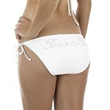 Xhilaration Bride to Be Side-Tie Swim Bottoms - White