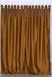 Brown Art Silk Custom made Curtains Drapes Panels Tab Top - Darker shade Top