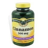 Spring Valley - Cinnamon 500 mg, 250 Capsules