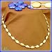 Jewelry : 14K Satin & Polished 'Coffee Bean' Link Necklace