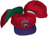 Toronto Raptors Red/Purple Two Tone Plastic Snapback Adjustable Plastic Snap Back Hat / Cap