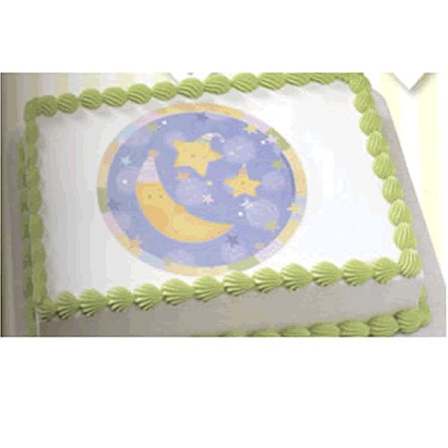 Baby Shower Cakes - Baby Moon Cake - 1 Edible Do It YourselfCake Art Image by Decopac