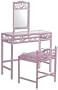 Pem America Hearts Metal 3-Piece Bath Furniture Set, Pink