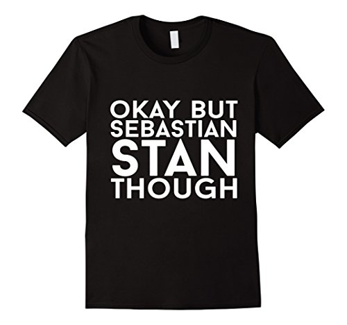 Men's Sebastian Stan T-shirt Medium Black