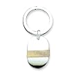 Sterling Silver Oval Key Ring