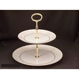 Buy Fine China Japan Queens Brocade Hostess Tray 2 Tier