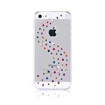 Hot Sale Bling-My-Thing Milky Way Series Transparent Case for iPhone 5 (Rainbow Mix)