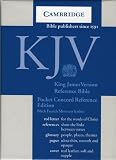 KJV Pocket Concord Reference Black French Morocco R103