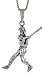 Sterling Silver Baseball Charm, 1 7/16 (37mm).