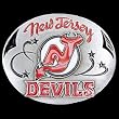 New Jersey Devils Enameled Belt Buckle - NHL Hockey Fan Shop Sports Team Merchandise