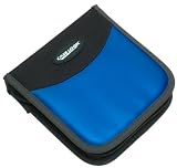 GCX24 PVC Look Game Case Wallet  (Pearlized Blue/Black with Grey Trim)