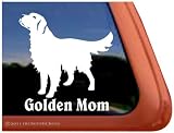 Golden Mom Golden Retriever Vinyl Window Decal Dog Sticker