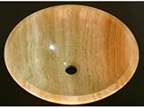Wood Grain Marble Vessel Sink