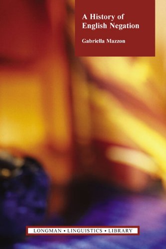 Cover image : A History of English Negation (Longman Linguistics Library)