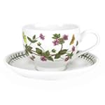 Portmeirion Botanic Garden Breakfast Cup and Saucer, Set of 6, Traditional Shape