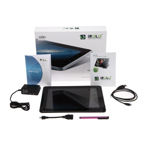 review iRulu 10.1 inch Android Tablet PC, 4.2 Jelly Bean OS, Dual Core, Allwinner A20 CPU, Dual Cameras, 5 Point Capacitive Touch Screen, 8GB Storage, White Color