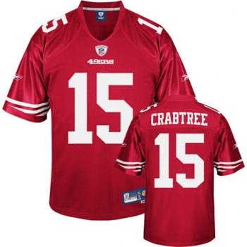 Michael Crabtree San Francisco 49ers Red Reebok Premier Jersey - XL