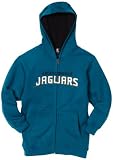 NFL Boys' Jacksonville Jaguars Sportsman Zip Ft Fleece Hoodie - R18C4Q30 (Jaguar Teal, Large)