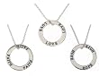 Sterling Silver Themed Circle Pendant