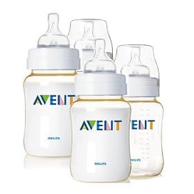 Philips AVENT SCF663/47 Advanced Feeding Bottles (Slow Flow, 260 ml, 4-Pack)