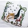 Nautical Beach Coral Ocean Mermaid Kitchen Towel