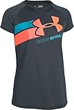 Under Armour Girl's Fast Lane Graphic Short Sleeve T-Shirt - Stealth Grey, Large
