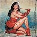 Bettie Page Olivia Lick Whip Blueberry Air Freshener A-BP-0006