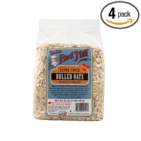Bob's Red Mill Oats Rolled Thick, 32-Ounce (Pack of 4)