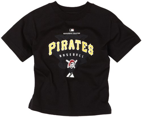 MLB Infant/Toddler Boys' Pittsburgh Pirates Momentum Tee (Black, 2T)