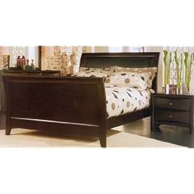 Phoenix Cal King Sleigh Bed With Nightstand