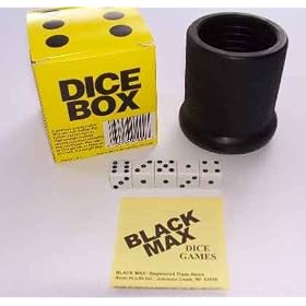 Bar Dice Cup & 5 Dice Ship Captain Crew w/ Rule Book