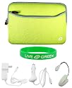 5n1 Non-OEM Amazon Kindle DX 9.7 Dual-Pocket Sleeve Case - Neon
