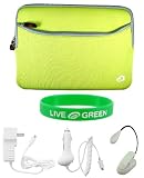 5n1 Non-OEM Amazon Kindle DX 9.7 Dual-Pocket Sleeve Case - Neon