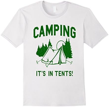 Men's Camping is In-Tents T-Shirt XL White
