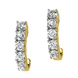 Moissanite Hoop Earrings
