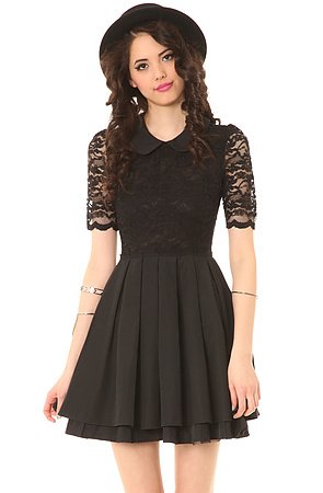 MKL Collective Women's The Date Night Dress Large Black