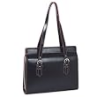McKlein Deerfield Leather Briefcase Laptop Case - Black