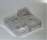 Peek-a-box 4 Compartments Pill Box Organizer Color Clear- Made in the Usa