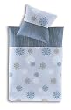 Irisette 8713_20 155 x 220 cm Bettw&auml;sche flauschig weicher Biber, 100 % Baumwolle, Farbe: eisblau