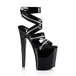Extremely seXy 8 Inch Sexy Dancer Shoes Evening Shoes Spike Heel High Platform Shoes Fetish Black