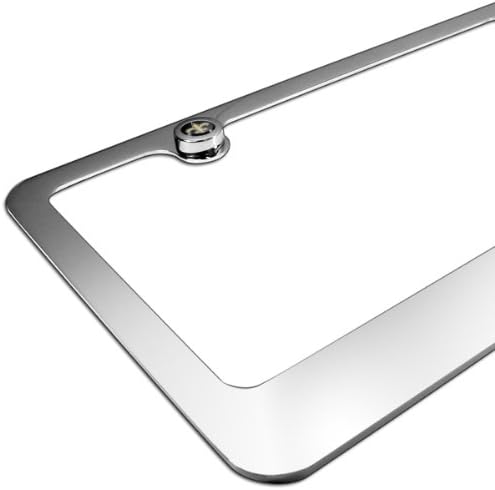 NFL New Orleans Saints License Plate, Frame Chrome Screw Covers