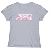 T-Shirt Woman Silver Gray  Telephone Consultant  Occupations
