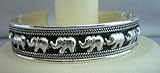 Elephants on Parade Sterling Silver Cuff Bracelet Genuine Sterling Silver 92.5 Cuff Bracelet (BRAND NEW)
