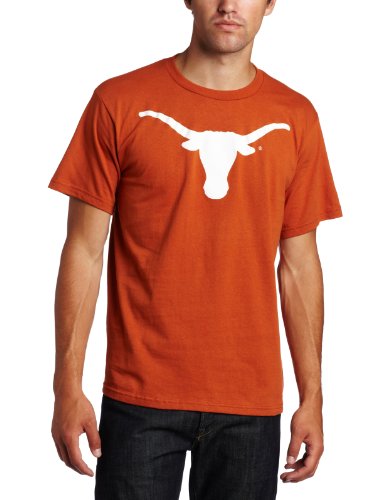NCAA Men's Texas Longhorns Football Icon Short Sleeve Basic Tee (New Texas Orange, Medium)