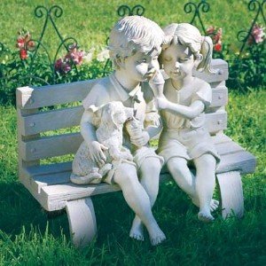 Garden Statue Bench