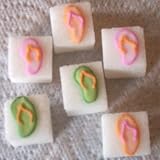 Flip Flops Decorated Sugar Cubes by 
